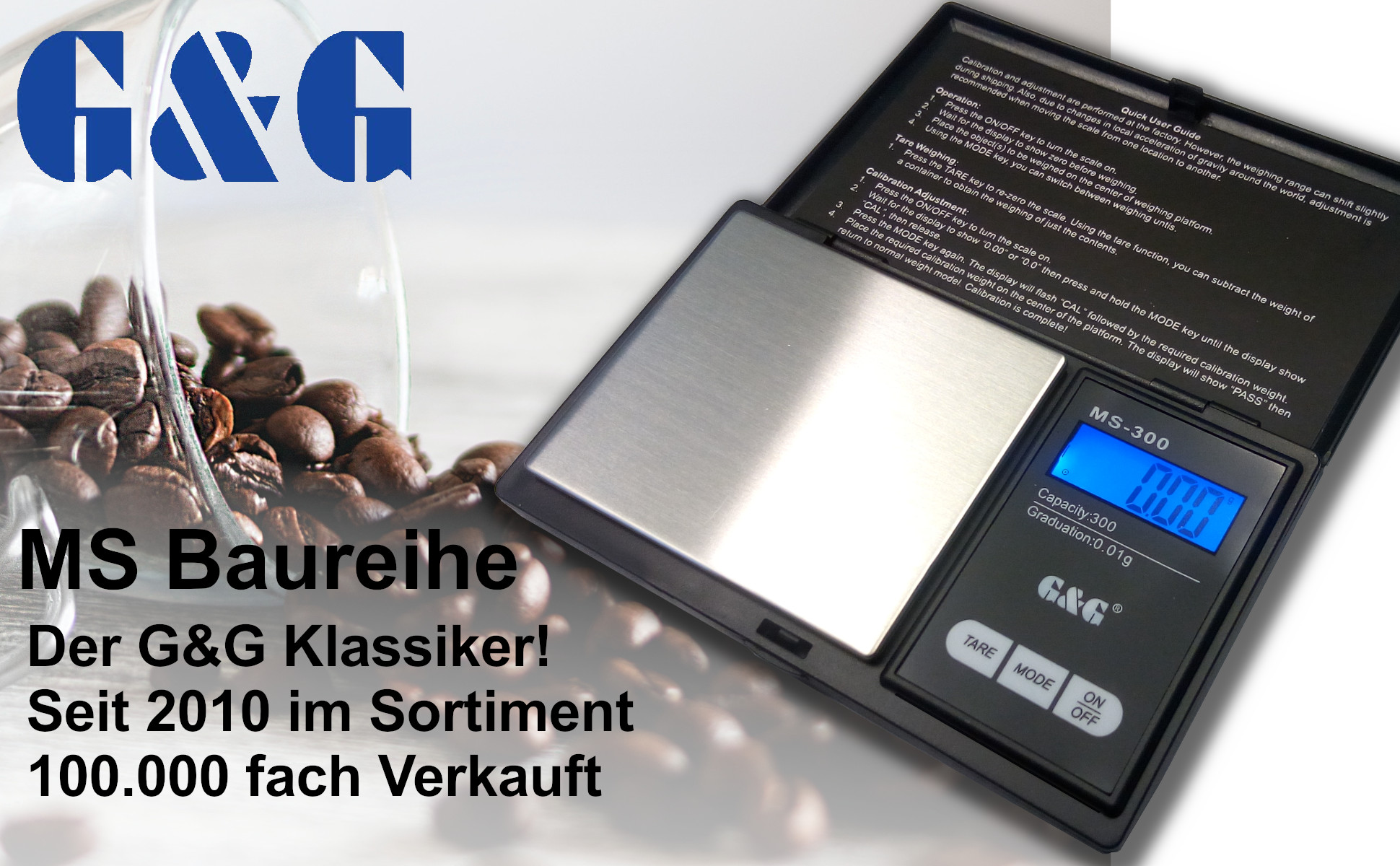 G&G MS Waage: Seit 2010 im Sortiment